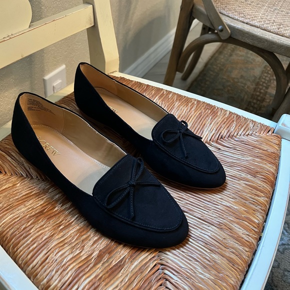 J Crew Bow Loafers in Black - Picture 3 of 6